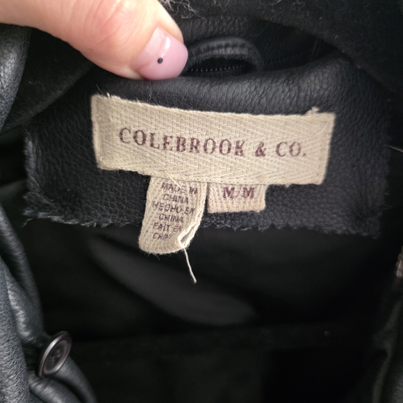 Colebrook & Co. Women's Black Leather Jacket - Picture 2 of 5